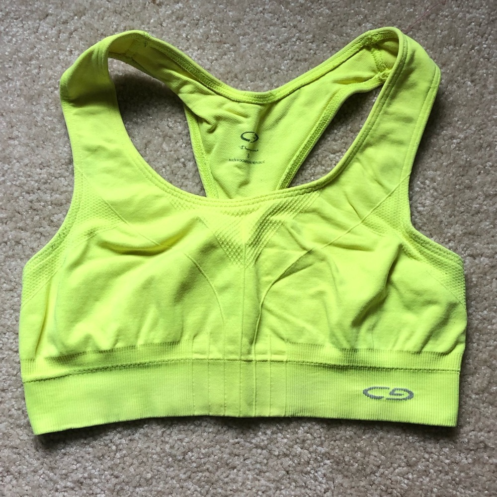 Bright Yellow Champion Sports Bra